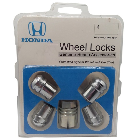 Genuine Honda Wheel Locks Accessories OEM Anti Theft Set P/N 08W42-SHJ-101A - Picture 1 of 5